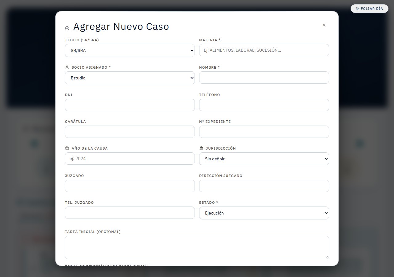 El formulario "Agregar Nuevo Caso"
